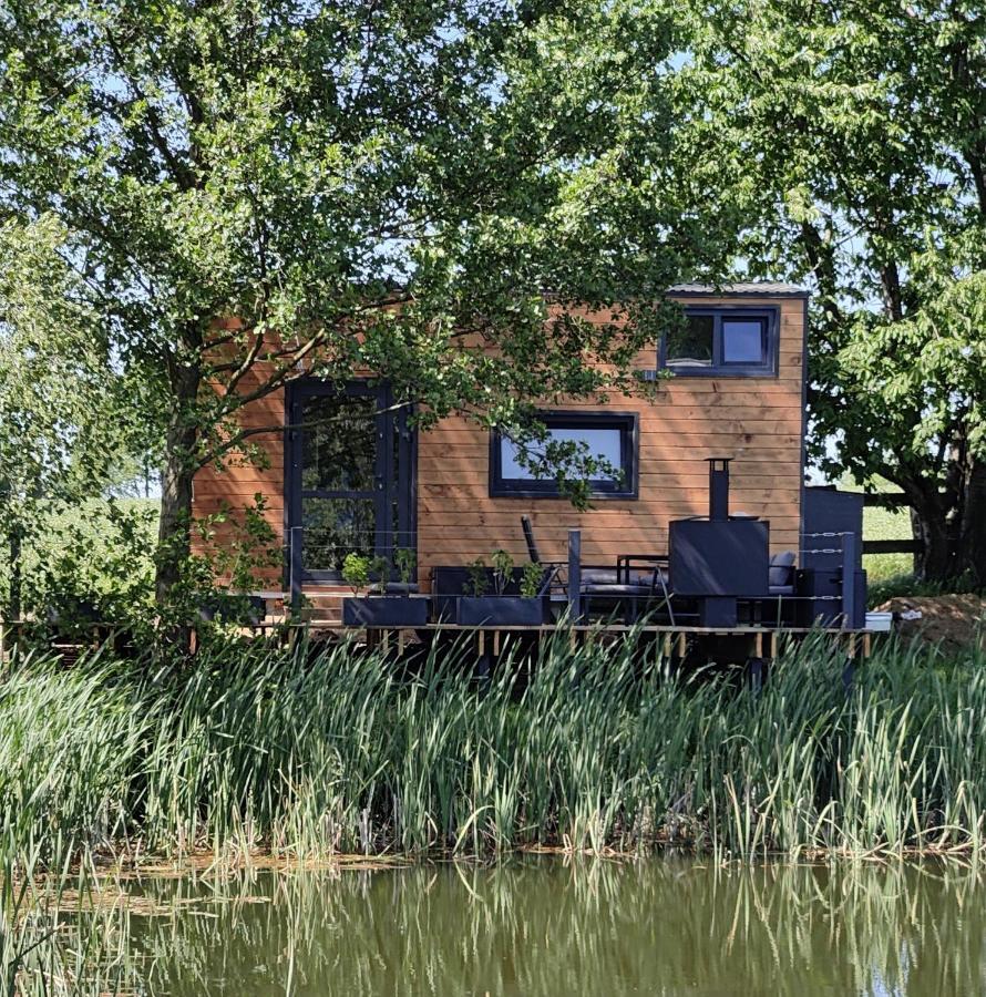 Tinyhousebeidresden 1 - Direkt Am Naturteich - Naehe Saechsische Schweiz, Dresden Großharthau Exterior foto