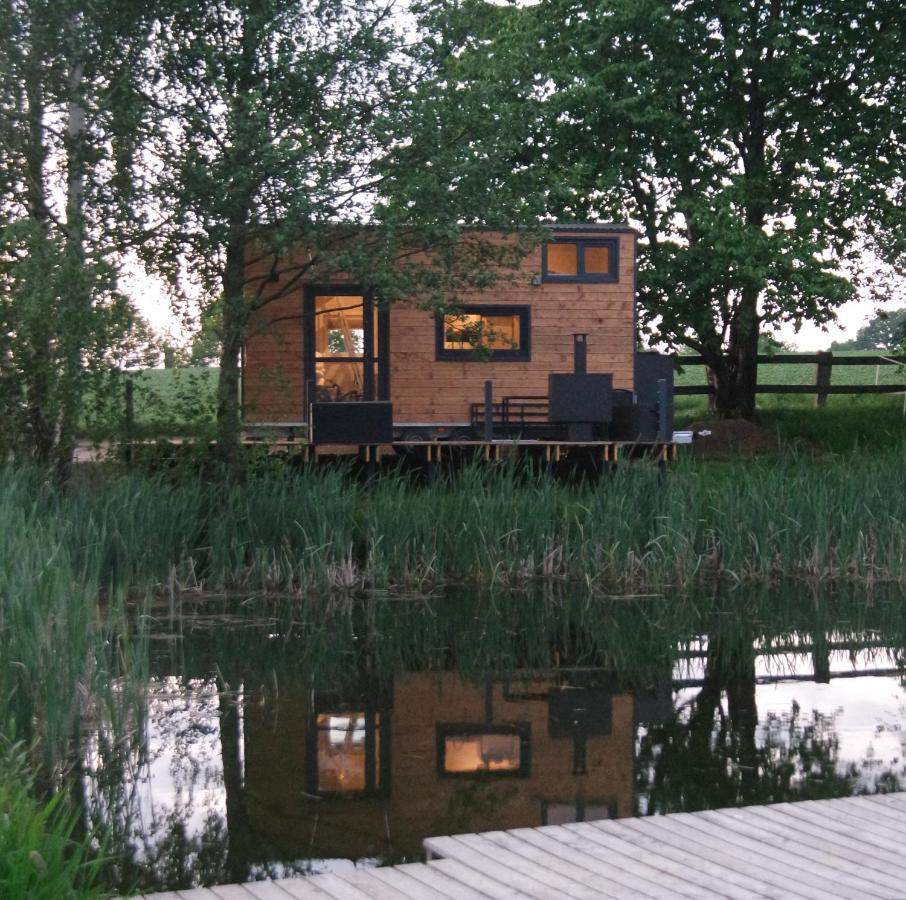 Tinyhousebeidresden 1 - Direkt Am Naturteich - Naehe Saechsische Schweiz, Dresden Großharthau Exterior foto